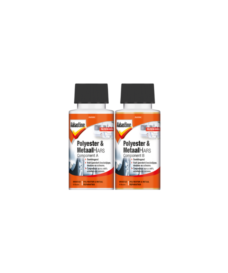 Alabastine Polyester & Metaal Hars 2x100 ml