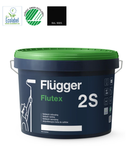 Flügger - assortiment Flügger Flutex 2S Muurverf RAL 9005 Ultra Mat 10 Liter