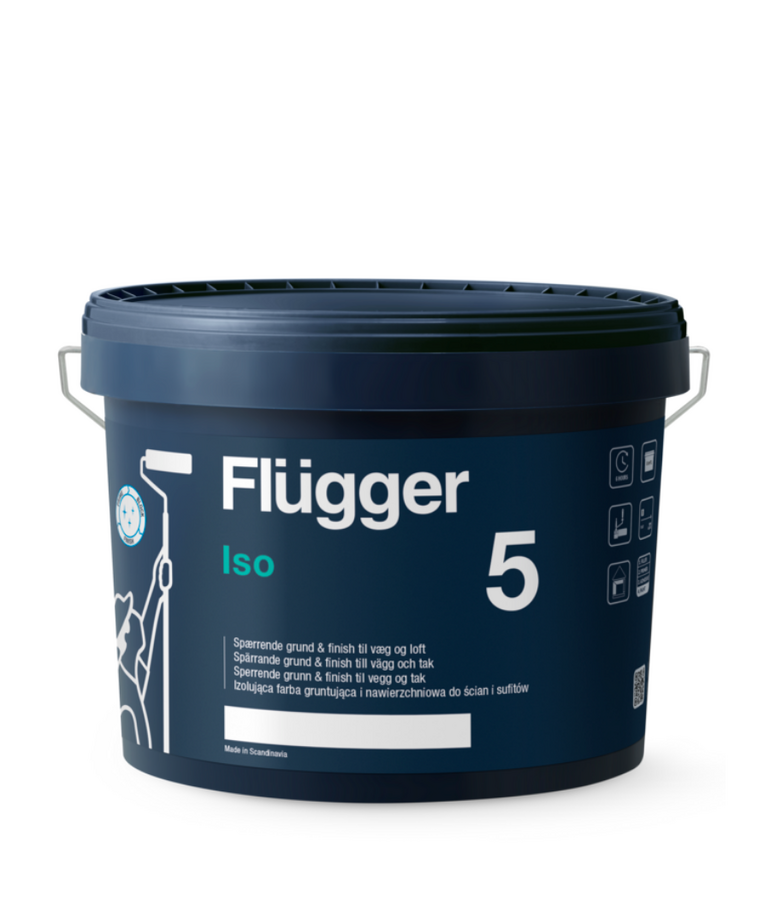 Flügger - assortiment Flügger Iso 5 Isolerende Muurverf  Mat 10 Liter