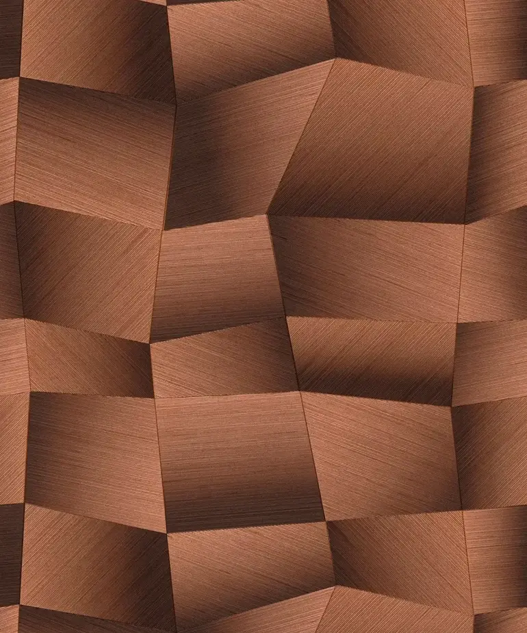 Living Walls Vibes & Styles 79197-1 3D-Geometrisch Bruin, Metallic