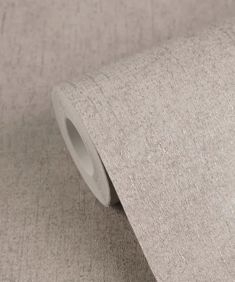 Living Walls Vibes & Styles 79201-8 Vezeltextuur in Bruin, Grijs en Metallic