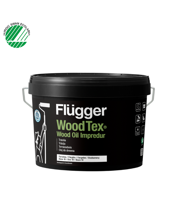 Flügger - assortiment Flügger WoodTex Wood Oil Impredur -Extra Waterbestendig Waterhoudende Houtolie