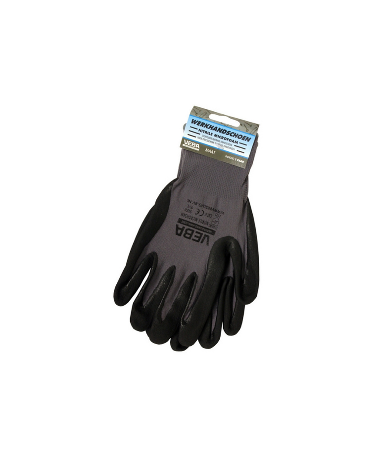 Veba Handschoenen Nitrile Microfoam Zwart