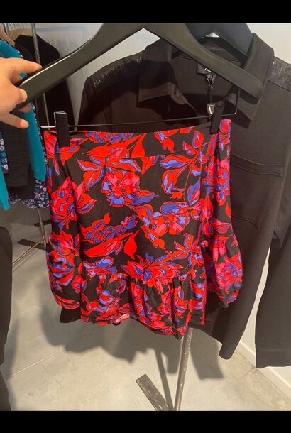 Woven Floral Ruffle Skirt 100 Multi Colour