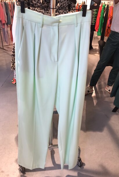 Woven Straight  Leg Suit Pants Mint
