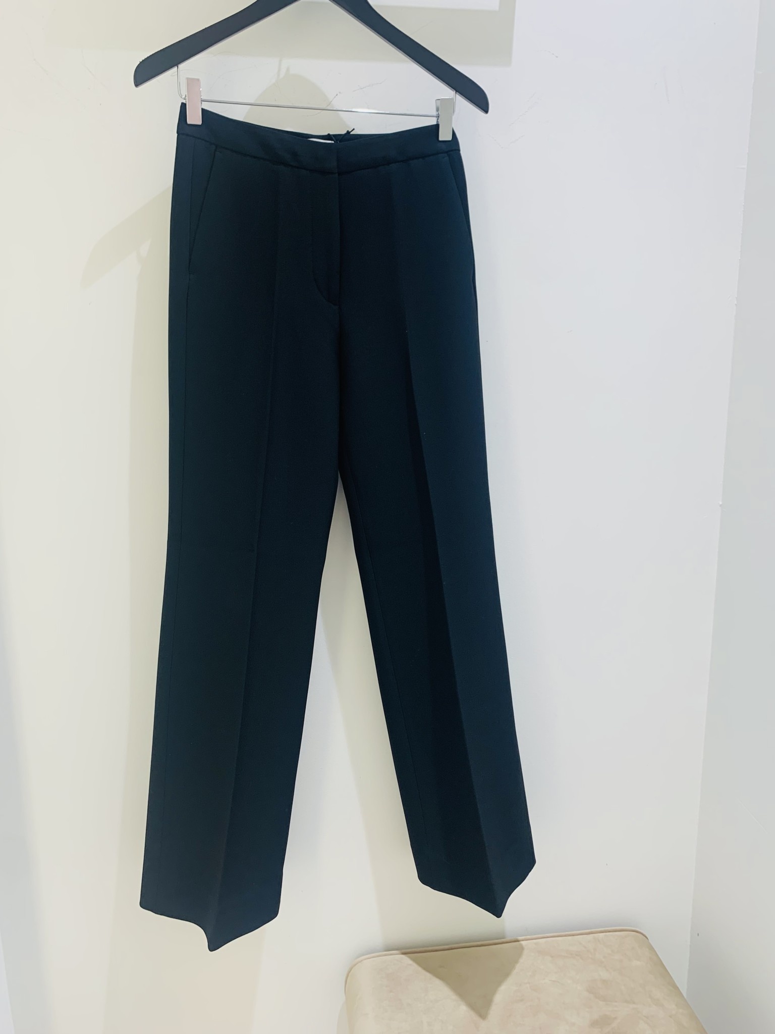 Relaxed Flared Pants 160 Black-5