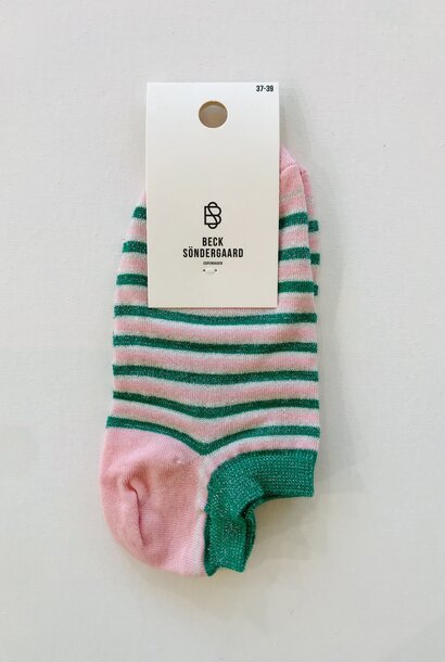 Sneakie Multi Stripe Sock 424 pepper Green