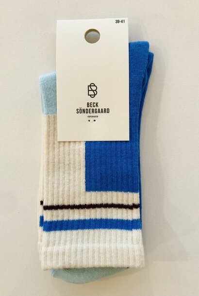 Sporty Block Sock 639 Little Boy Blue