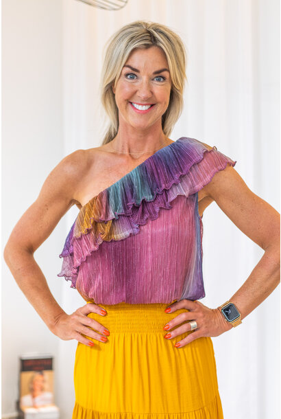 Disco One Shoulder Top 990 Multicolour