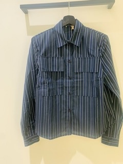 Shirt With Shoulderpads 313 Blue Stripes-3