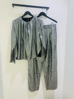 Shiny Pants 914 Silver Grey-6