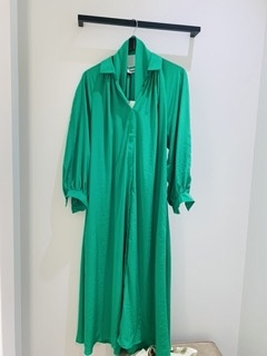 Technosilk Gathered Dress 730 Vivid Green-3