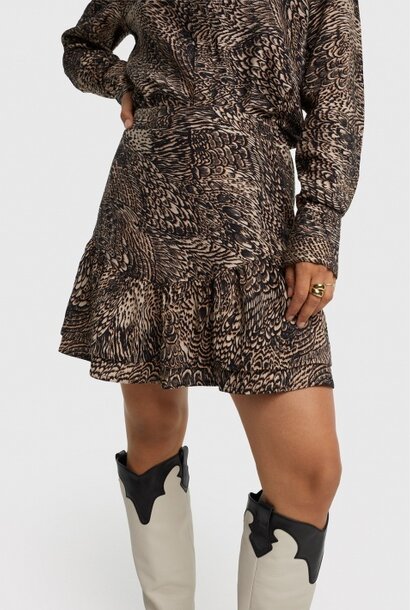 Woven Animal Feather Skirt 601 Animal