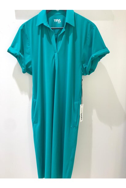 Chester Polo Dress 734 Caribbean Green