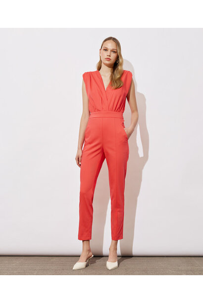 Wrap Jumpsuit Coral