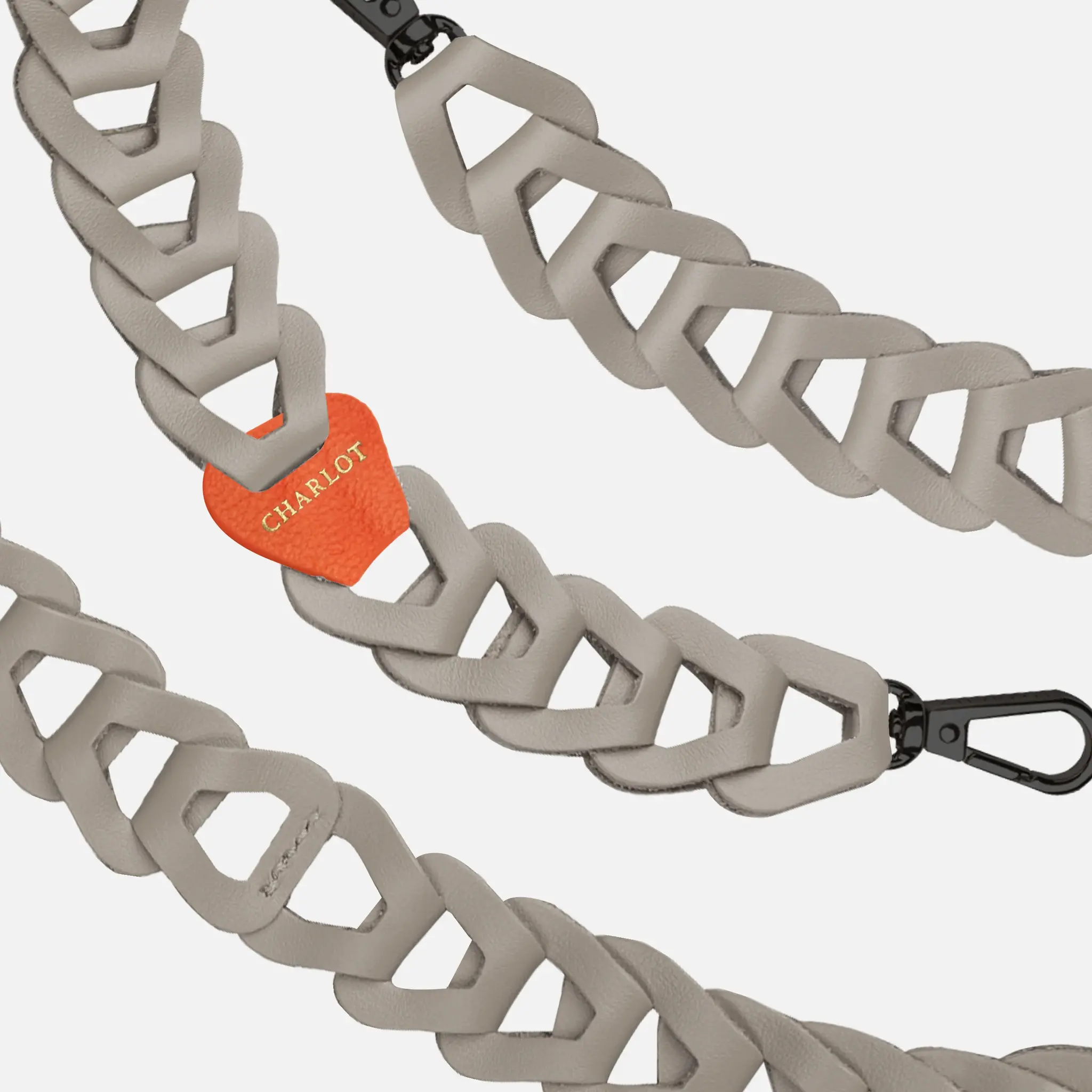 Mel Cuir Long - Fait Main Burning Grey-3