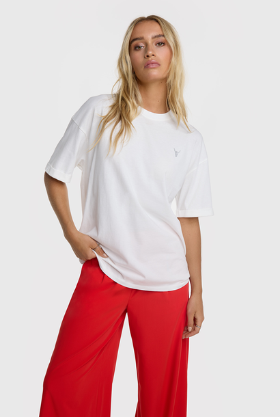 Knitted Adventure T-Shirt Soft White (vintage washed jersey)