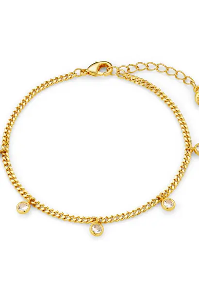 Multi Crystal Drop Bracelet