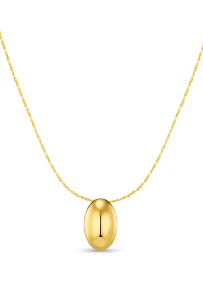 Polished Drop Chain Necklace