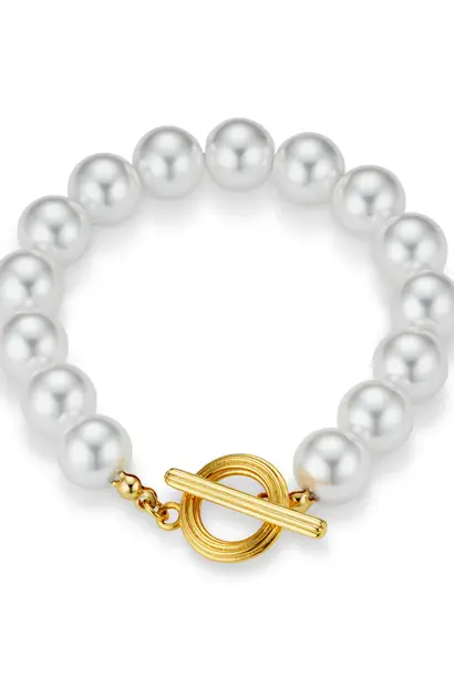 Statement Pearl T-Bar Bracelet