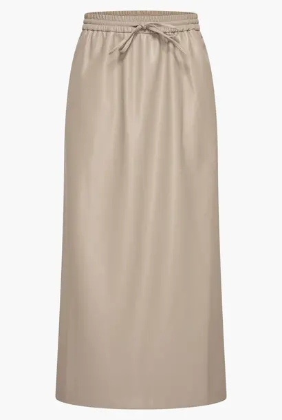 Liewe A5 - Lederlook rok - TAUPE