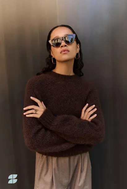 Sonny Sparkle Pullover Dark Brown