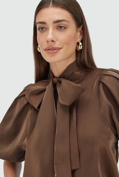 Sylvia Blouse Dark Brown