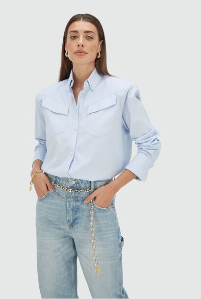 Lois Blouse Fresh Blue