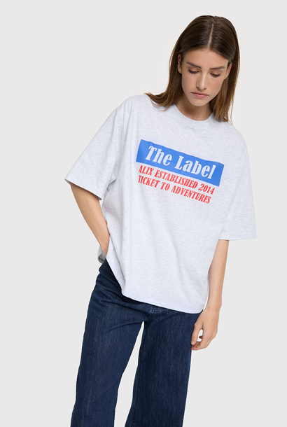 Knitted Ticket To Adventure T-Shirt 92 Cotton Washed Jersey