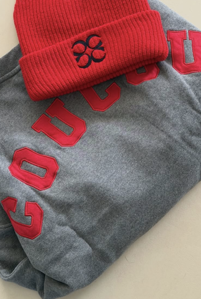 JOSEPH Sweater - DARK GREY with RED letters