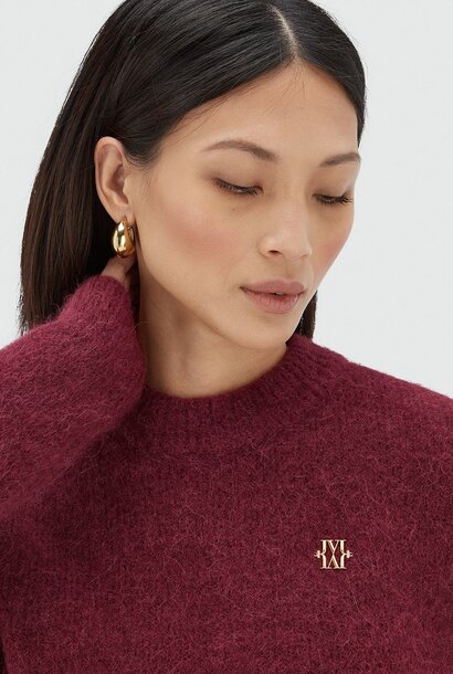 Fresia Berry Red Melange - Sweater