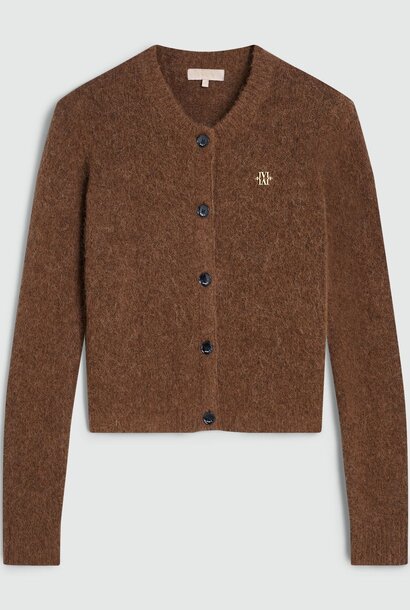 Vest PAULINE - Dark Brown Melange