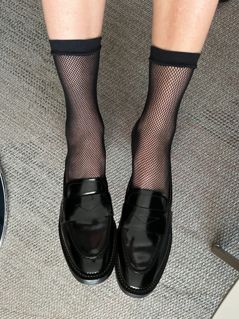 Panty Socks MRS MINI Fishnet 2 Pack - BLACK-2