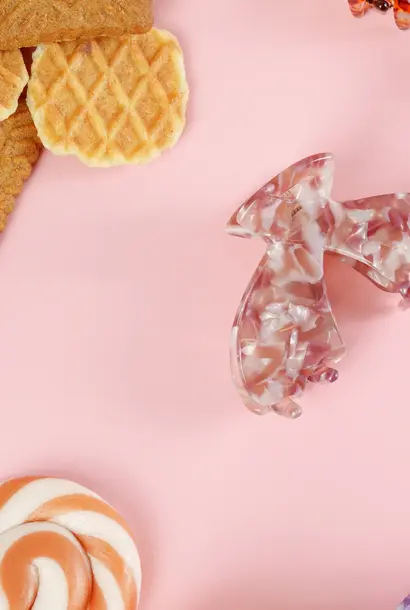 Julia (Gesplitste clip) - Marmer Oudroze