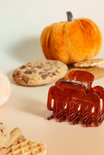 Evi (extra tandjes clip) - Organisch Donker Bruin