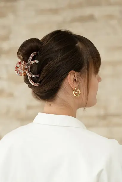 Mary (grote minimalistische clip) - Marmer Multicolor