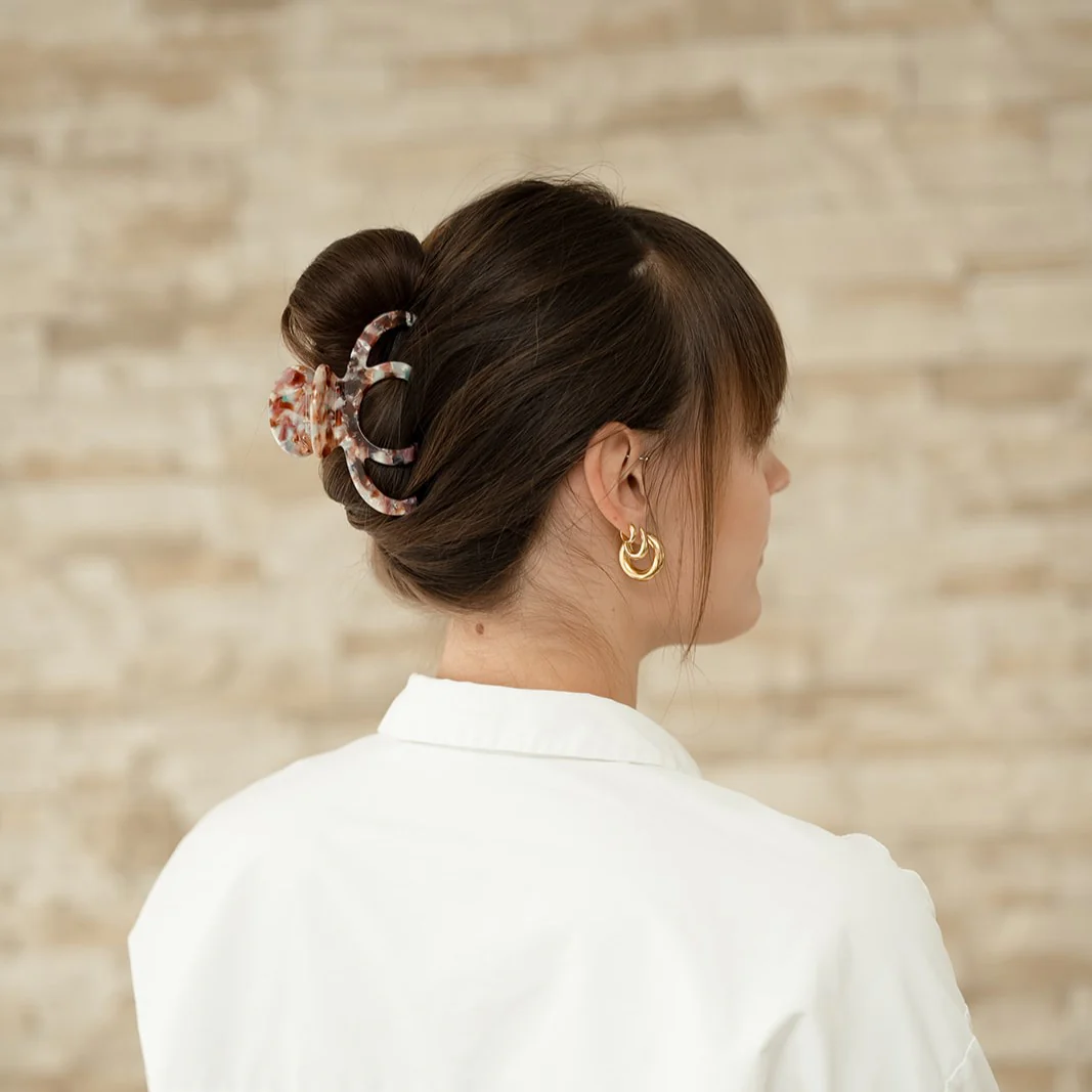 Mary (grote minimalistische clip) - Marmer Multicolor-1