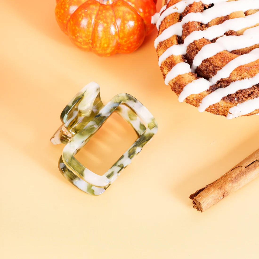 Andy (marmer haarspeld) - Marmer Mosgroen-1