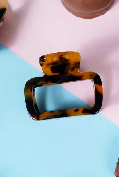 Andy (marmer haarspeld) - Marmer Bruin