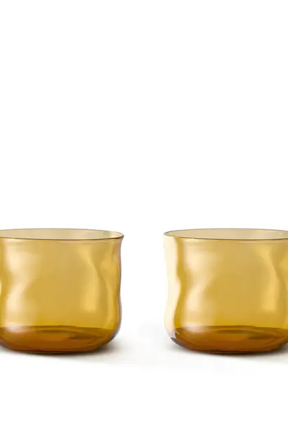 Paveau Swirl Small Tumbler Glasses - Dune (okergeel) - set van 2 stuks