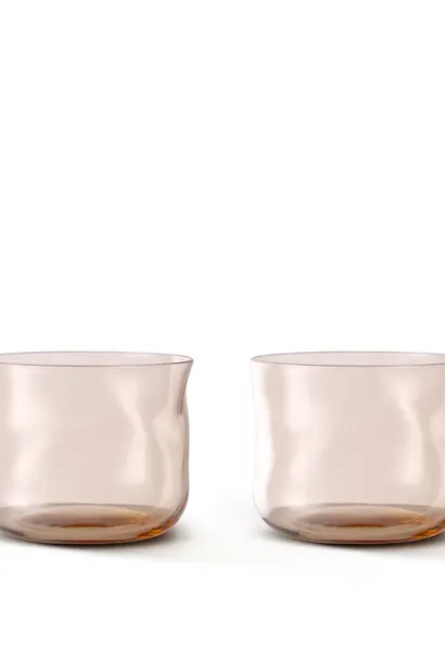 Paveau Swirl Small Tumbler Glasses - Glow (Terracotta) - set van 2 stuks