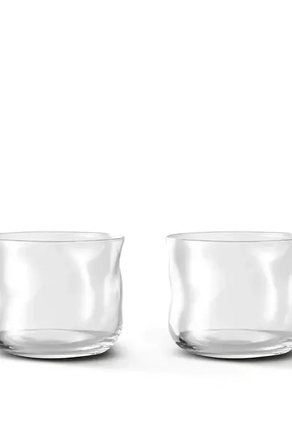 Paveau Swirl Small Tumbler Glasses - Wave (Transparant) - set van 2 stuks