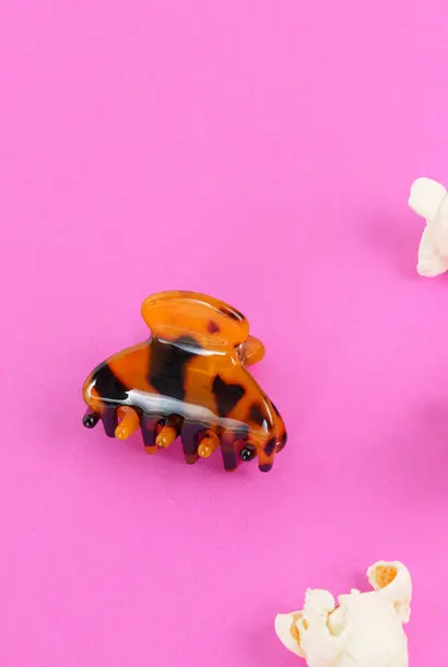 Lili (mini marmer clip) - Marmer Bruin