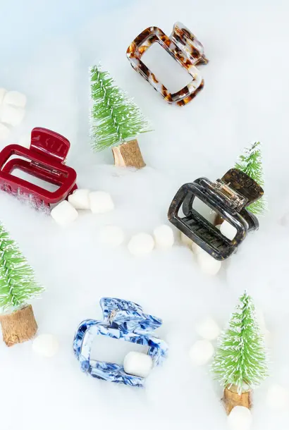 Andy (marmer haarspeld) - Marmer Goudbruin