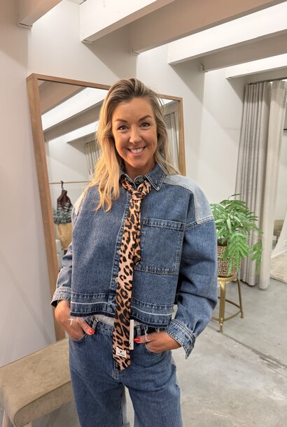 Woven Leopard Tie 40 - 601 Animal (Leopard)