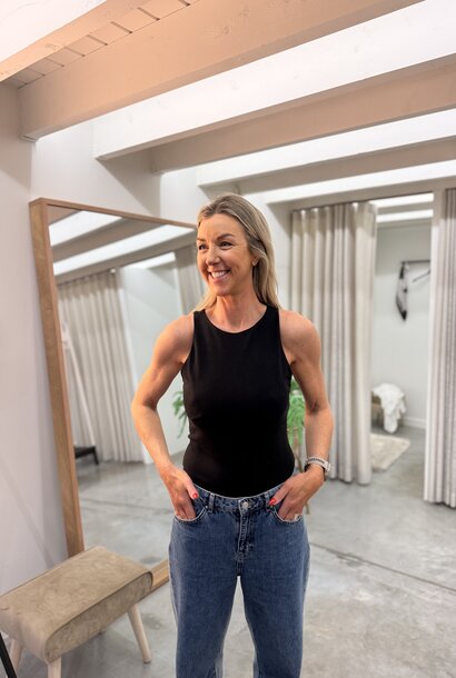 Sleeveless Bodysuit BLACK