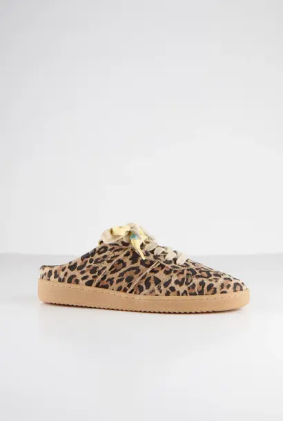 Nome leer suede - Cognac / Leopard