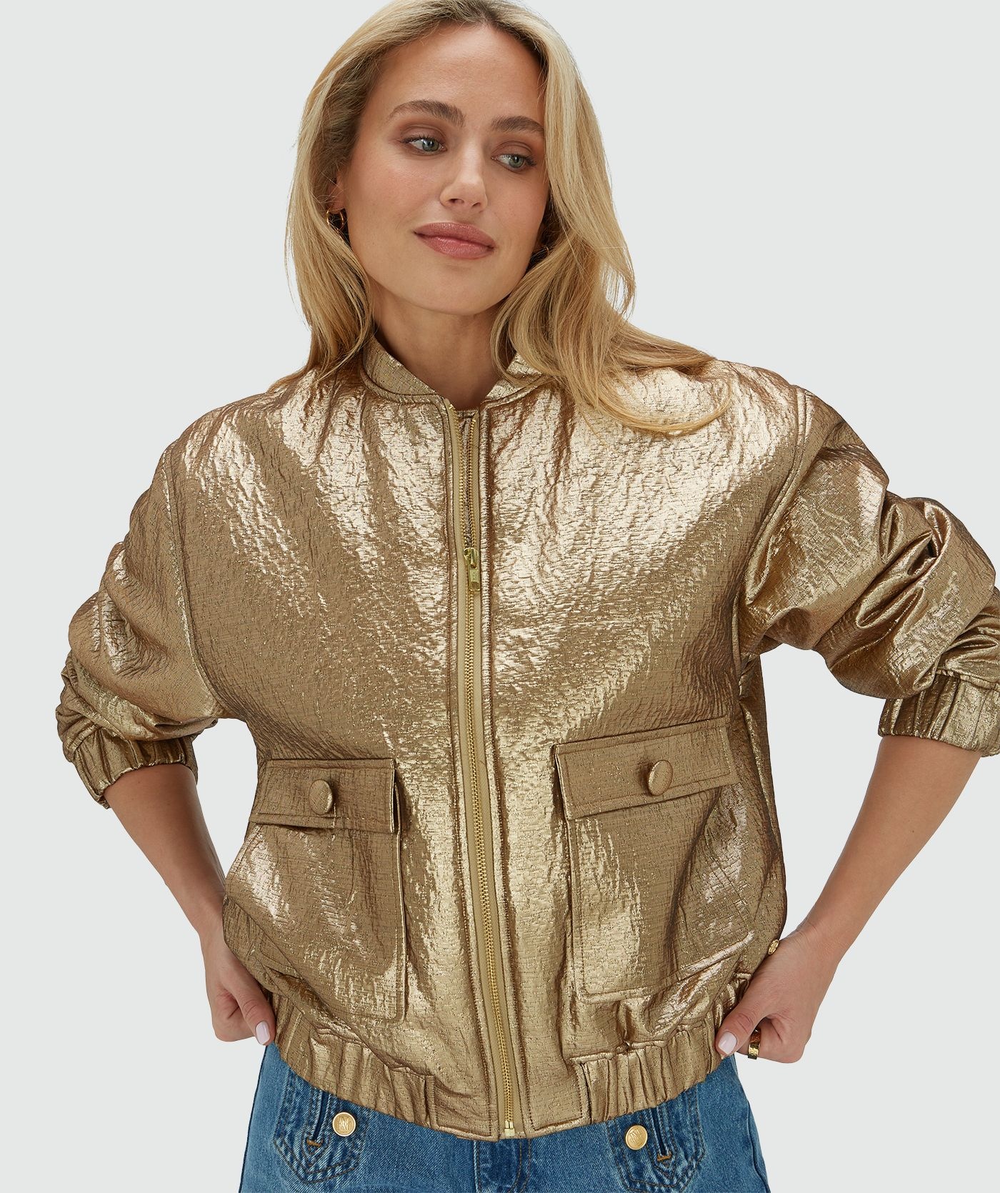 KELSEY Bronze Gold Bomber-1