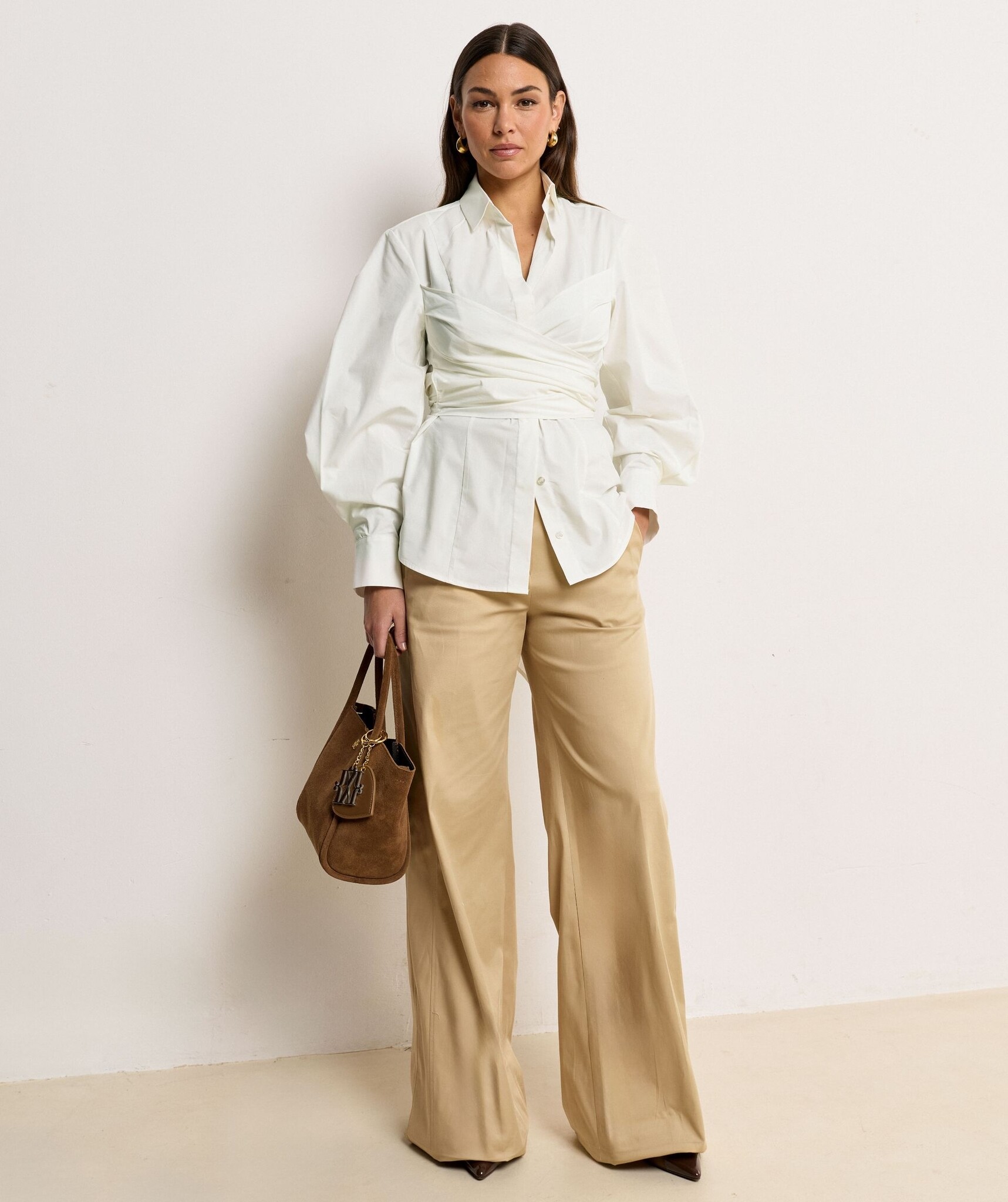 REGINA Light Camel Pants-7
