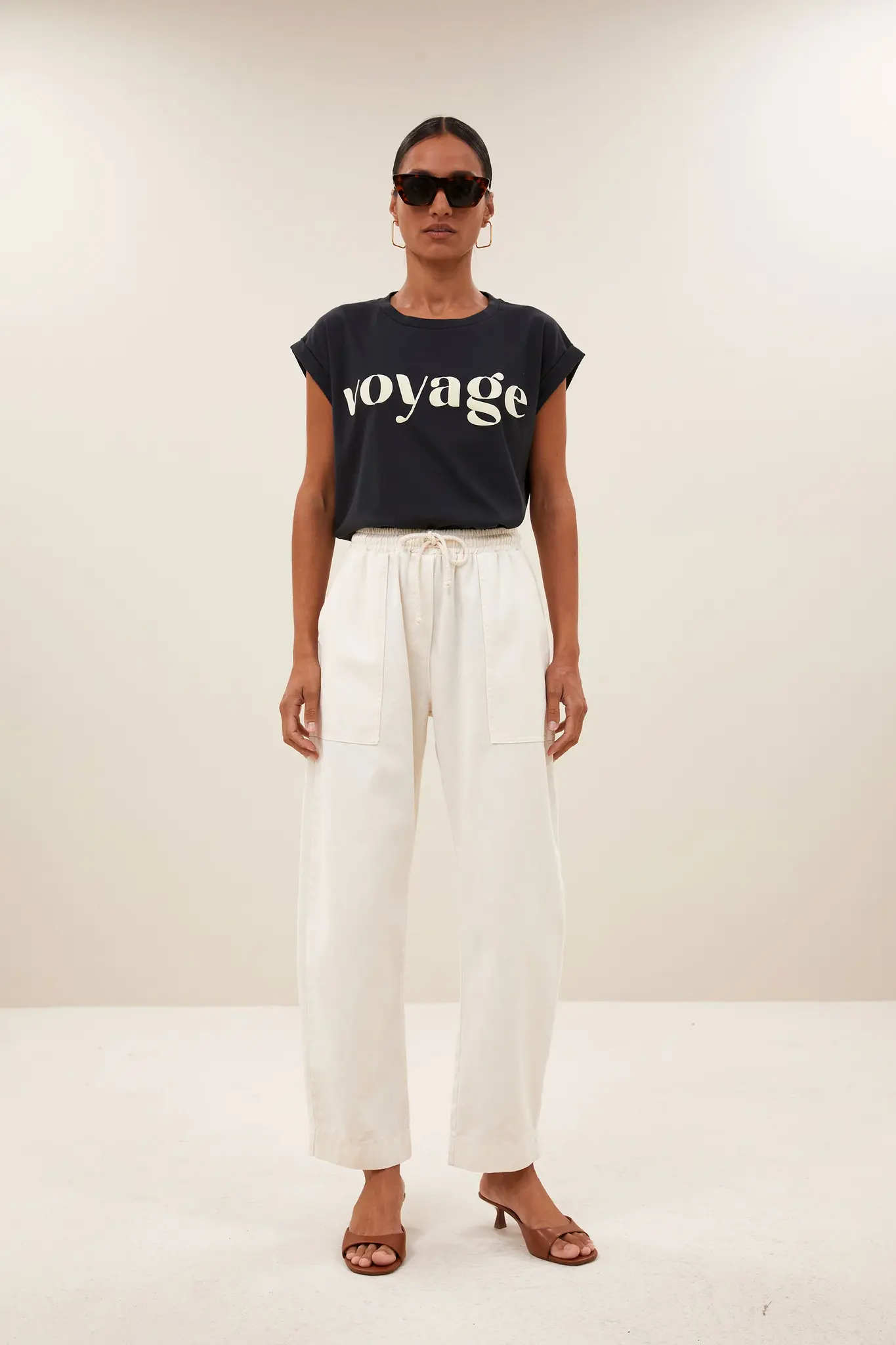 Izzy Pants - Off White-1